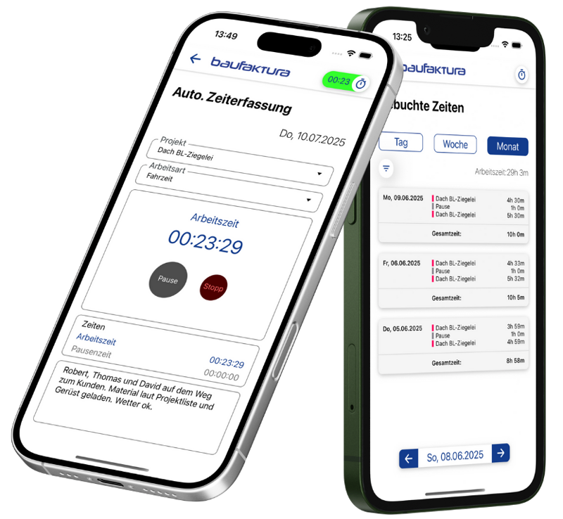 Online Zeiterfassung app