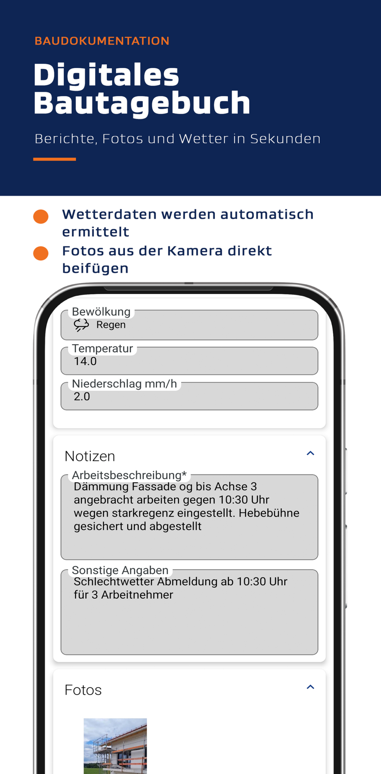 Bautagebuch